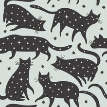 Load image into Gallery viewer, Black Cats &amp; Stars Pattern

