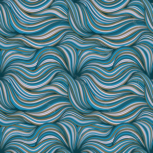 Blue Abstract Lines Pattern