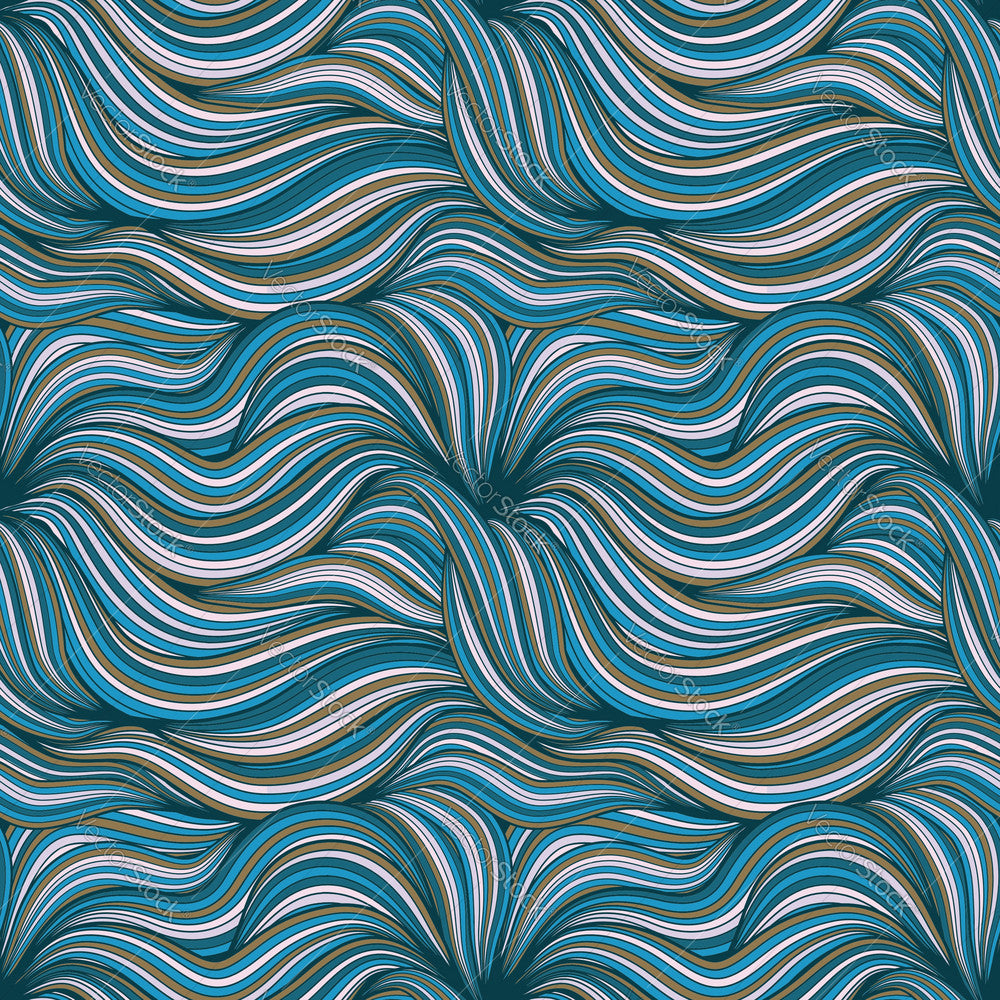 Blue Abstract Lines Pattern