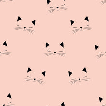 Load image into Gallery viewer, Black Cats w/ Pink Background Pattern
