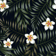 Load image into Gallery viewer, Jungle Foliage w/ White Flowers Pattern
