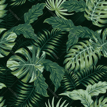 Load image into Gallery viewer, Jungle Foliage Dark Greens Pattern
