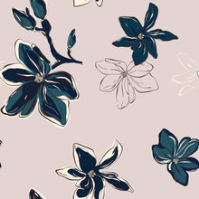 Load image into Gallery viewer, Green Flowers w/ Tan Background Pattern
