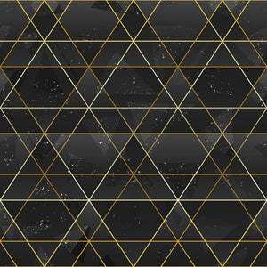 Dark Grey Art Deco Modern Lines Pattern
