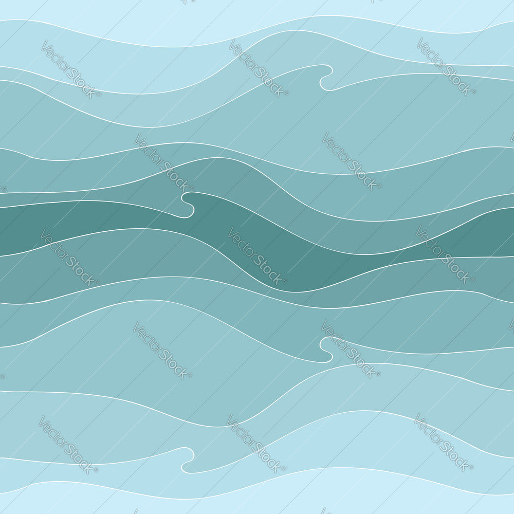 Blue Abstract Waves Pattern