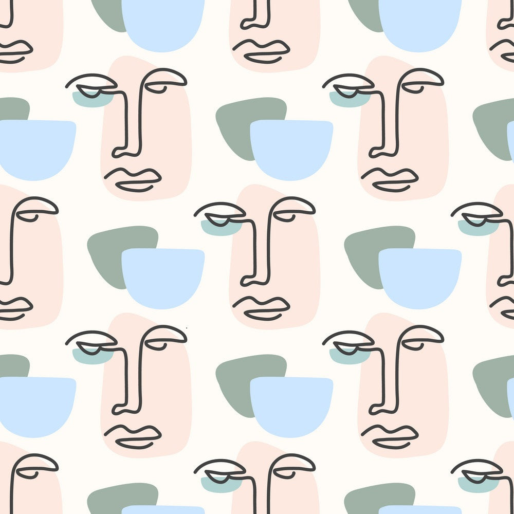 Abstract Faces Pattern
