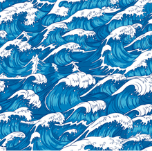 Load image into Gallery viewer, Blue Artistic Waves Pattern
