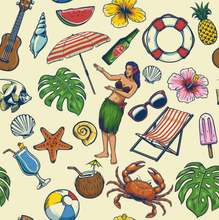 Load image into Gallery viewer, Hawaii Beach Icon Pattern
