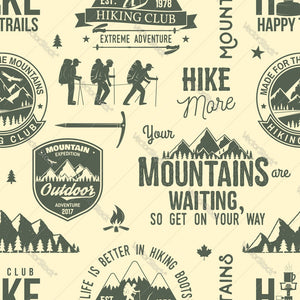 Mountain & Hiking Pattern
