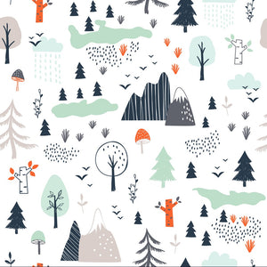 Mountains & Trees Pattern